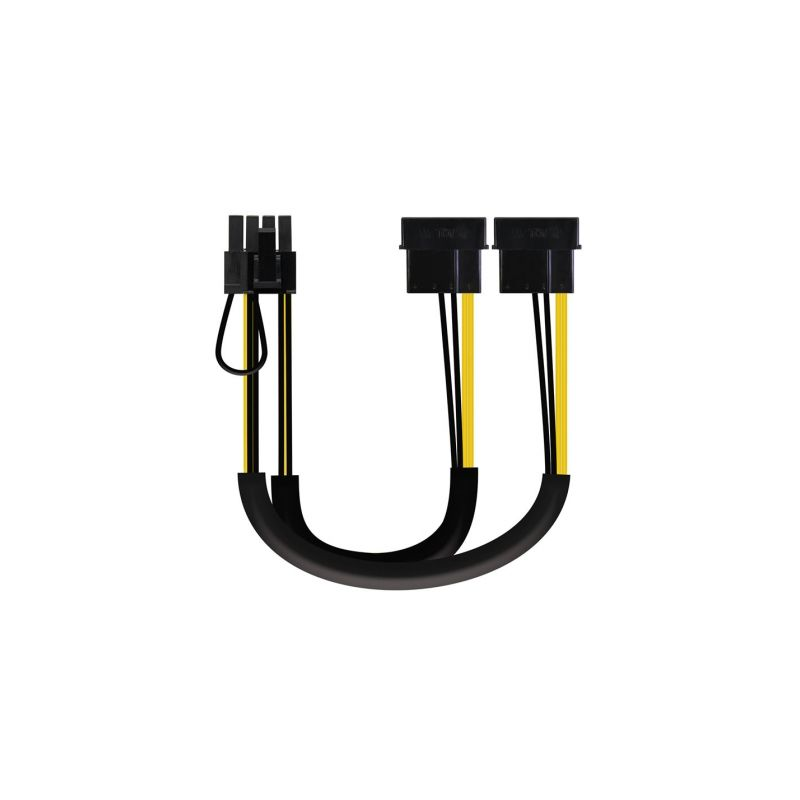 Cable de Alimentación Tarjeta Gráfica Nanocable 10-19-1201- 2x Molex Macho - 6+2 PIN Macho- 20cm Cable de Alimentación Tarjeta Gráfica Nanocable 10-19-1201- 2x Molex Macho - 6+2 PIN Macho- 20cm