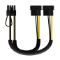 Cable de Alimentación Tarjeta Gráfica Nanocable 10-19-1201- 2x Molex Macho - 6+2 PIN Macho- 20cm Cable de Alimentación Tarjeta Gráfica Nanocable 10-19-1201- 2x Molex Macho - 6+2 PIN Macho- 20cm