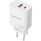 Cargador de Pared Nanocable 10-10-2007- 1xUSB- 1xUSB Tipo-C- 20W- Blanco Cargador de Pared Nanocable 10-10-2007- 1xUSB- 1xUSB Tipo-C- 20W- Blanco
