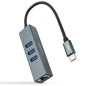 Hub USB Tipo-C Nanocable 10-03-0408- 3xUSB- 1xRJ45- Gris Hub USB Tipo-C Nanocable 10-03-0408- 3xUSB- 1xRJ45- Gris