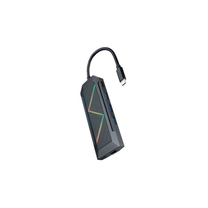 Docking USB Tipo-C Nanocable 10-16-0801- 3xUSB- 1xUSB Tipo-C PD- 1xHDMI- 1xRJ45- 1xLector Tarjetas SD TF Docking USB Tipo-C Nanocable 10-16-0801- 3xUSB- 1xUSB Tipo-C PD- 1xHDMI- 1xRJ45- 1xLector Tarjetas SD TF