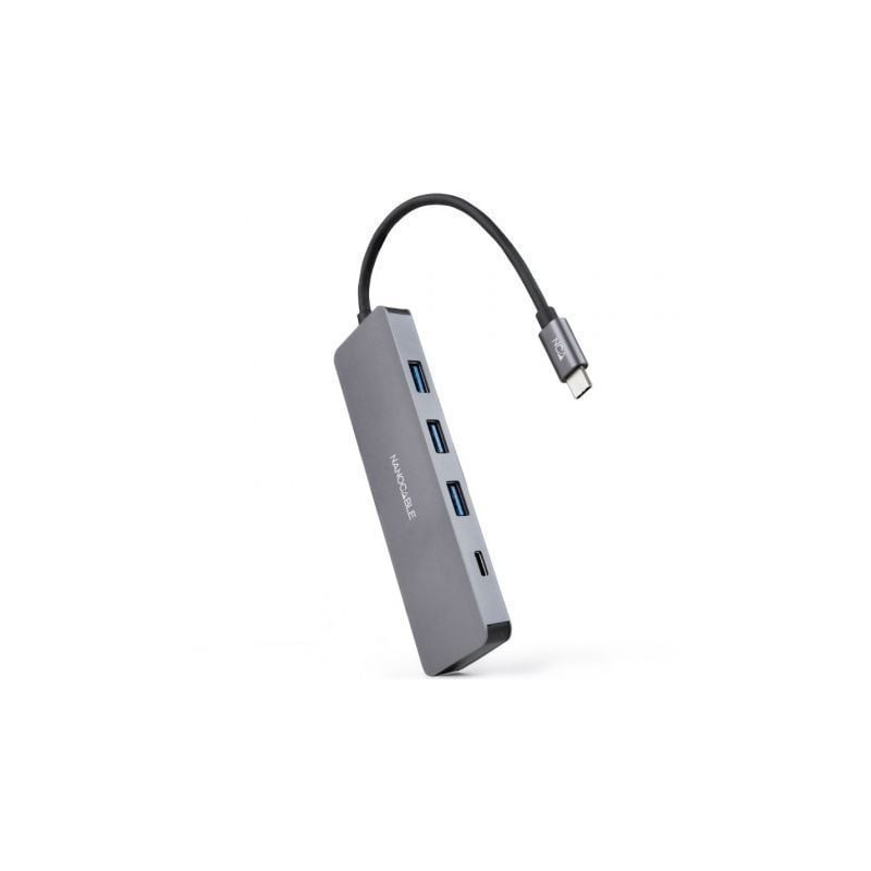 Hub USB Tipo-C Nanocable 10-16-4409- 3xUSB- 1xUSB Tipo-C- Gris Hub USB Tipo-C Nanocable 10-16-4409- 3xUSB- 1xUSB Tipo-C- Gris