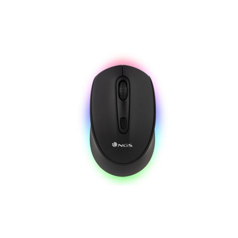 Ratón Inalámbrico por Bluetooth NGS Smog-RB- Batería recargable- Hasta 1600 DPI- Negro Ratón Inalámbrico por Bluetooth NGS Smog-RB- Batería recargable- Hasta 1600 DPI- Negro
