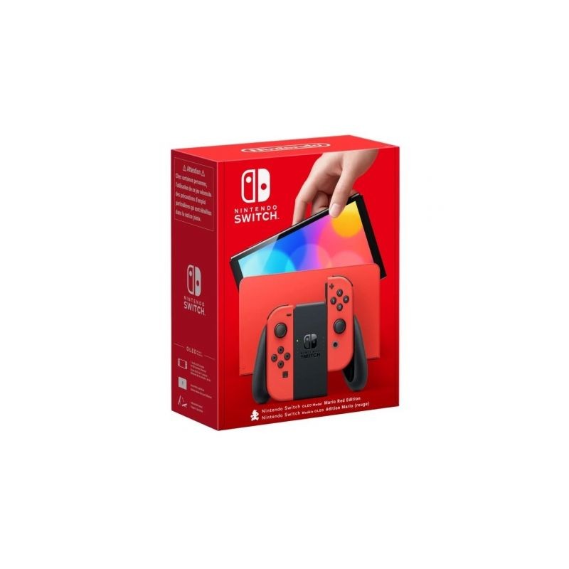 Nintendo Switch Versión OLED Mario Red Edition - Incluye Base- 2 Mandos Joy-Con Nintendo Switch Versión OLED Mario Red Edition - Incluye Base- 2 Mandos Joy-Con