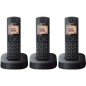 Teléfono Inalámbrico Panasonic KX-TGC313SP- Pack TRÍO- Negro Teléfono Inalámbrico Panasonic KX-TGC313SP- Pack TRÍO- Negro