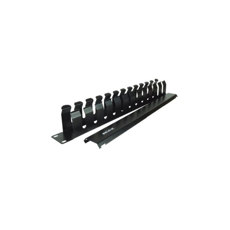 Panel Guía Cables con Tapa para Rack 19" Phasak PA 5095- Altura 1U Panel Guía Cables con Tapa para Rack 19" Phasak PA 5095- Altura 1U