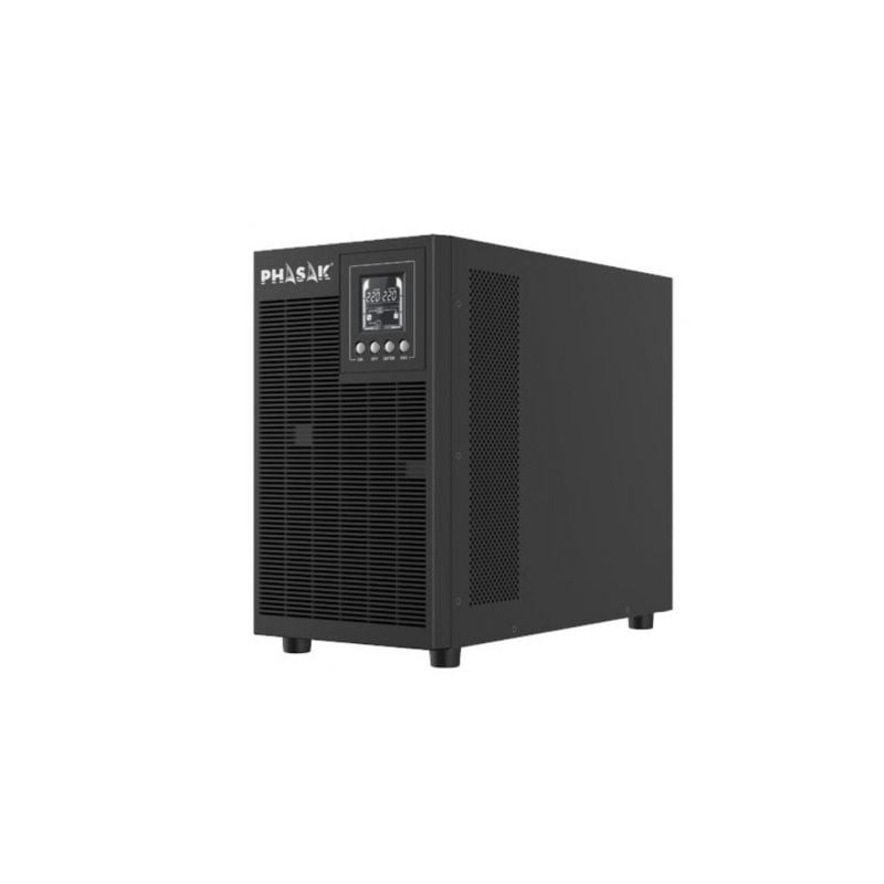 SAI Online Phasak 3000 VA Online LCD- 3000VA-2700W- 4 Salidas- Formato Torre SAI Online Phasak 3000 VA Online LCD- 3000VA-2700W- 4 Salidas- Formato Torre