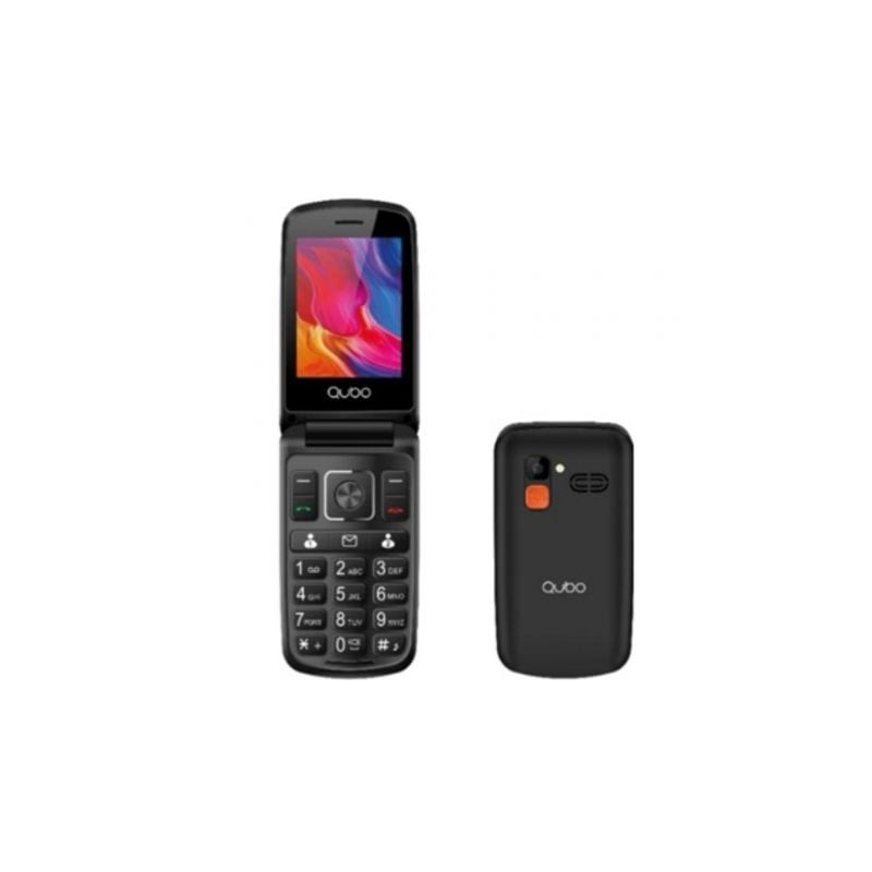 Teléfono Móvil Qubo P-210C para Personas Mayores- Negro