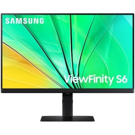 Monitor Profesional Samsung ViewFinity S6 S24D600EAU 24"- QHD- Regulable en Altura- Negro