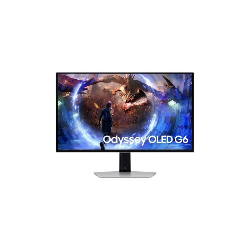 Monitor Gaming Samsung G6 Odyssey OLED S27DG600SU 27"- QHD- 0-03ms- 360Hz- Regulable en Altura- Plata Monitor Gaming Samsung G6 Odyssey OLED S27DG600SU 27"- QHD- 0-03ms- 360Hz- Regulable en Altura- Plata