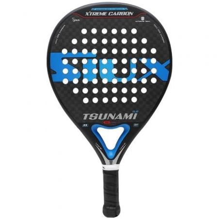 Pala de Pádel Siux Tsunami 5-0 12K- Negra y Azul
