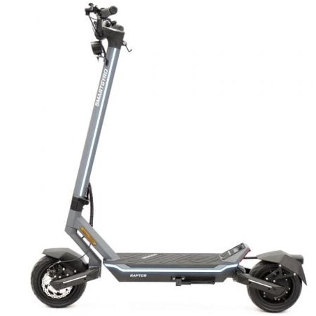Patinete Eléctrico SmartGyro Raptor EVO- Motor 1000W- Ruedas 10"- 25km-h -Autonomía 60km- Gris