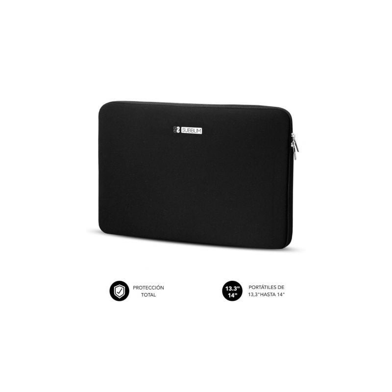 Funda Subblim Business Laptop Sleeve Neoprene para Portátiles 13-3"-14"- Negra Funda Subblim Business Laptop Sleeve Neoprene para Portátiles 13-3"-14"- Negra