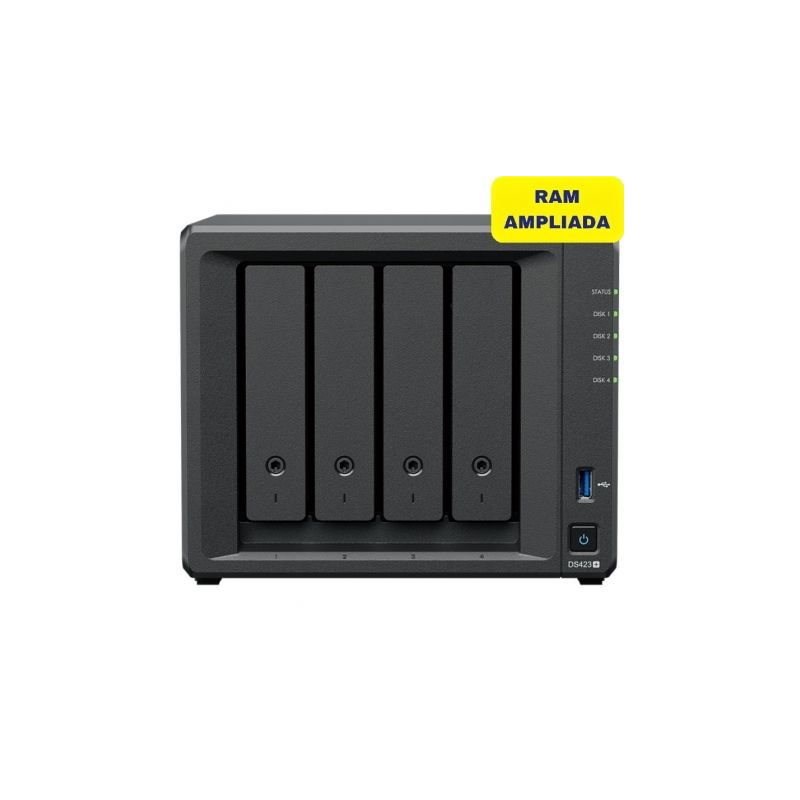 NAS Synology Diskstation DS423+- 4 Bahías 3-5"- 2-5"- 6GB DDR4- Formato Torre NAS Synology Diskstation DS423+- 4 Bahías 3-5"- 2-5"- 6GB DDR4- Formato Torre