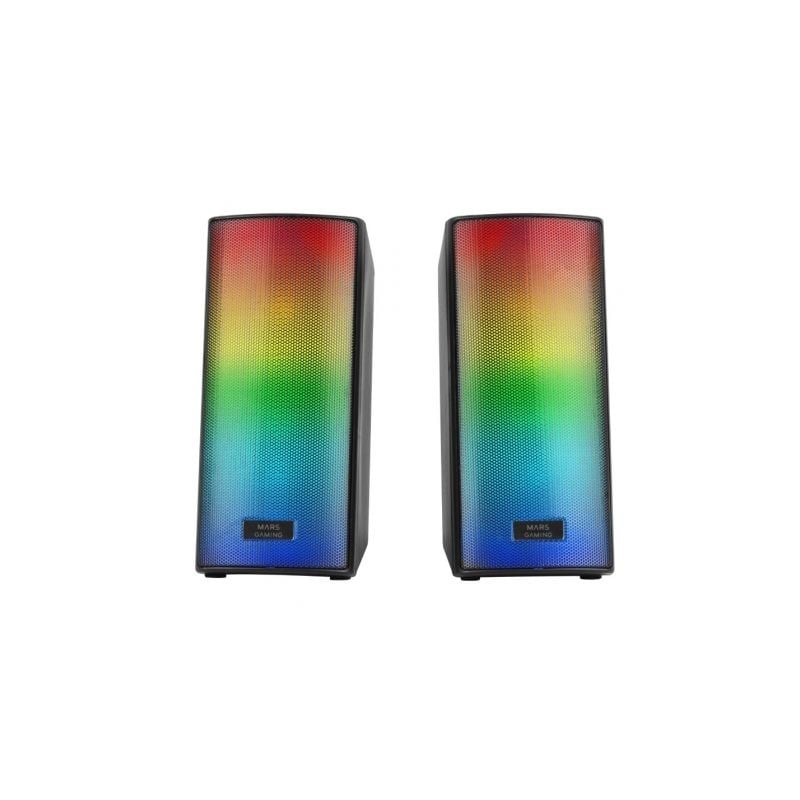 Altavoces con Bluetooth Mars Gaming MSRGB2- 15W- 2-0- Negros Altavoces con Bluetooth Mars Gaming MSRGB2- 15W- 2-0- Negros