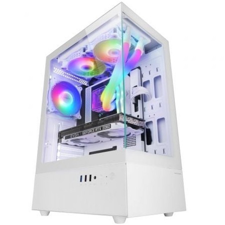 Caja Gaming Semitorre Mars Gaming MC-XO- Blanca