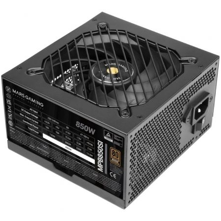 Fuente de Alimentación Mars Gaming MPB850SI- 850W- Ventilador 12cm- 80 Plus Bronze