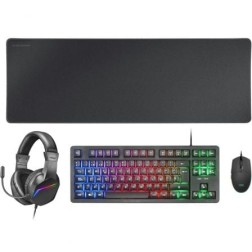 Pack Gaming Mars Gaming MCP-RGB3- Teclado RGB + RatÃ³n Ã“ptico + Alfombrilla XXL + Auriculares