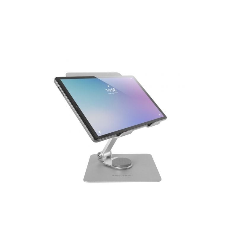 Soporte para Tablets-Convertibles Mars Gaming MA-RST- hasta 13"- Gris Plateado Soporte para Tablets-Convertibles Mars Gaming MA-RST- hasta 13"- Gris Plateado