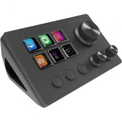 Control Deck Mars Gaming MSD-TWO- 6 Teclas LCD- 3 Ruedas- 3 Botones- Negro
