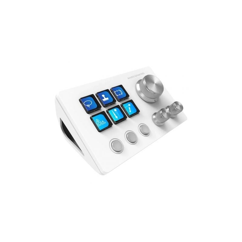 Control Deck Mars Gaming MSD-TWO- 6 Teclas LCD- 3 Ruedas- 3 Botones- Blanco Control Deck Mars Gaming MSD-TWO- 6 Teclas LCD- 3 Ruedas- 3 Botones- Blanco