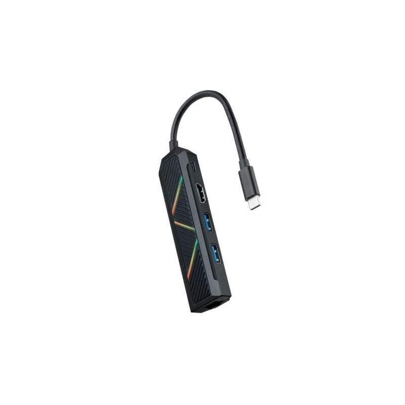 Docking USB Tipo-C Nanocable 10-16-0501- 2xUSB- 1xUSB Tipo-C PD- 1xHDMI- 1xRJ45- Negro Docking USB Tipo-C Nanocable 10-16-0501- 2xUSB- 1xUSB Tipo-C PD- 1xHDMI- 1xRJ45- Negro