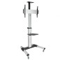 Soporte de Suelo Inclinable- Ajustable con Ruedas TooQ FS1870M-B para TV de 37-70"- hasta 50kg Soporte de Suelo Inclinable- Ajustable con Ruedas TooQ FS1870M-B para TV de 37-70"- hasta 50kg