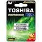 Pack de 2 Pilas AAA Toshiba Rechargeable- 1-2V- Recargables Pack de 2 Pilas AAA Toshiba Rechargeable- 1-2V- Recargables