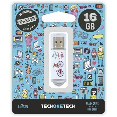 Pendrive 16GB Tech One Tech Be Bike USB 2-0