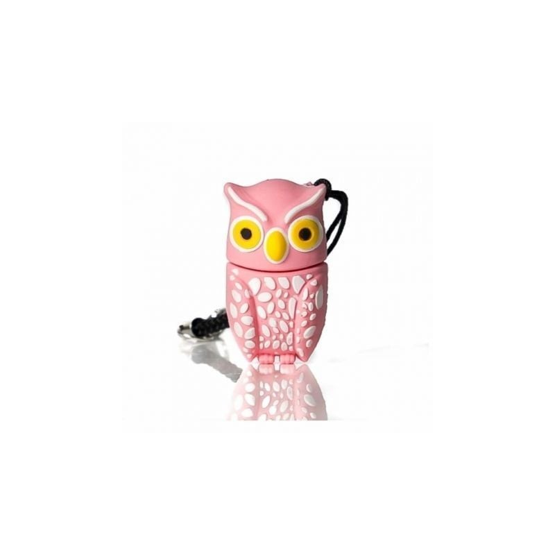 Pendrive 32GB Tech One Tech Búho Plumi Rosa USB 2-0