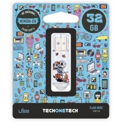 Pendrive 32GB Tech One Tech Calavera Moto USB 2-0