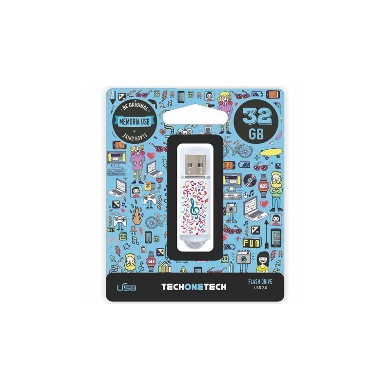 Pendrive 32GB Tech One Tech Music Dream USB 2-0