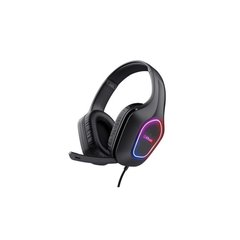 Auriculares Gaming con Micrófono Trust Gaming GXT 416 Zirox- Jack 3-5-USB Negros Auriculares Gaming con Micrófono Trust Gaming GXT 416 Zirox- Jack 3-5-USB Negros