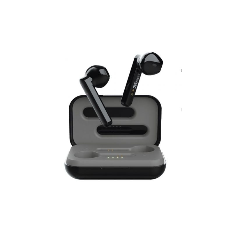 Auriculares Bluetooth Trust Primo Touch con estuche de carga- Autonomía 4h- Negros Auriculares Bluetooth Trust Primo Touch con estuche de carga- Autonomía 4h- Negros