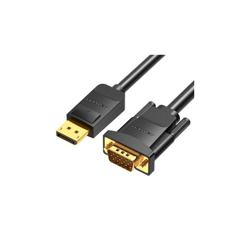 Cable Conversor Vention HBLBJ- VGA Macho - DisplayPort Macho- 5m- Negro Cable Conversor Vention HBLBJ- VGA Macho - DisplayPort Macho- 5m- Negro