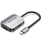 Conversor Vention TDIHB- USB Tipo-C Macho- VGA Hembra - HDMI Hembra- 15cm- Plata Conversor Vention TDIHB- USB Tipo-C Macho- VGA Hembra - HDMI Hembra- 15cm- Plata