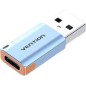 Adaptador USB 3-1 Vention CUAH0- USB Tipo-C Hembra - USB Macho- Azul Adaptador USB 3-1 Vention CUAH0- USB Tipo-C Hembra - USB Macho- Azul