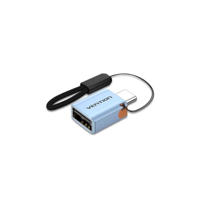 Adaptador OTG USB 3-1 Vention CUBH0- USB Tipo-C Macho - USB Hembra- Azul Adaptador OTG USB 3-1 Vention CUBH0- USB Tipo-C Macho - USB Hembra- Azul