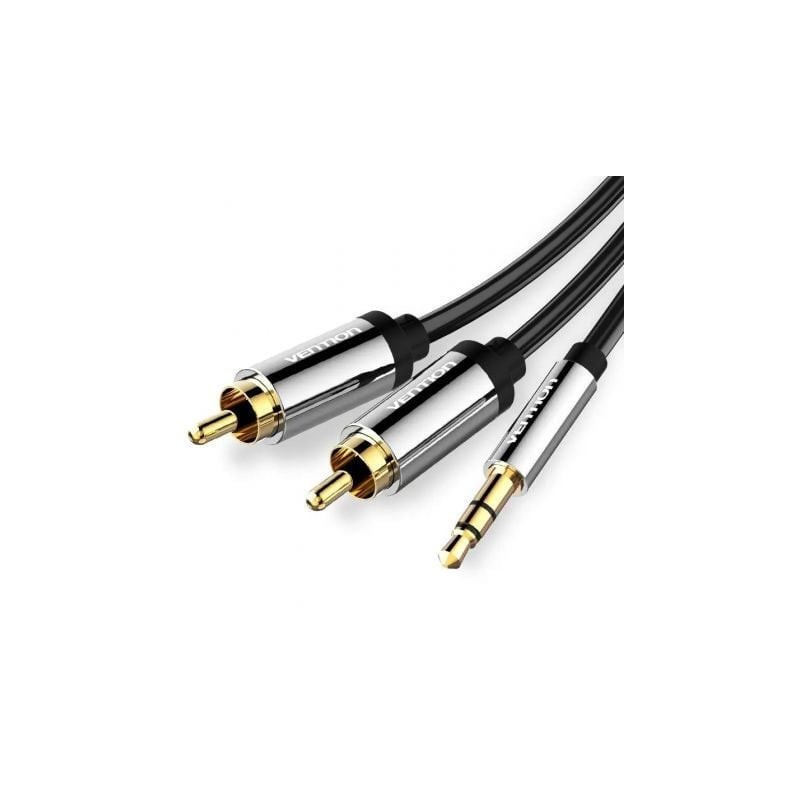 Cable Estéreo Vention BCFBG- Jack 3-5 Macho - 2x RCA Macho- 1-5m- Negro Cable Estéreo Vention BCFBG- Jack 3-5 Macho - 2x RCA Macho- 1-5m- Negro