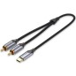 Cable Conversor Vention BGUHF- 2x RCA Macho - USB Tipo-C Macho- 1m- Gris Cable Conversor Vention BGUHF- 2x RCA Macho - USB Tipo-C Macho- 1m- Gris