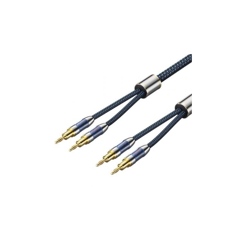 Cable Estéreo Vention BLBLI- 2x Banana Macho - 2x Banana Macho- 3m- Azul y Negro Cable Estéreo Vention BLBLI- 2x Banana Macho - 2x Banana Macho- 3m- Azul y Negro