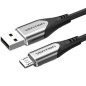 Cable USB 2-0 Vention COAHG- USB Macho - MicroUSB Macho- Hasta 60W- 480Mbps- 1-5m- Gris Cable USB 2-0 Vention COAHG- USB Macho - MicroUSB Macho- Hasta 60W- 480Mbps- 1-5m- Gris