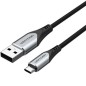 Cable USB 2-0 Vention COCHH- microUSB Macho - USB Macho- 480Mbps- 2m- Gris Cable USB 2-0 Vention COCHH- microUSB Macho - USB Macho- 480Mbps- 2m- Gris