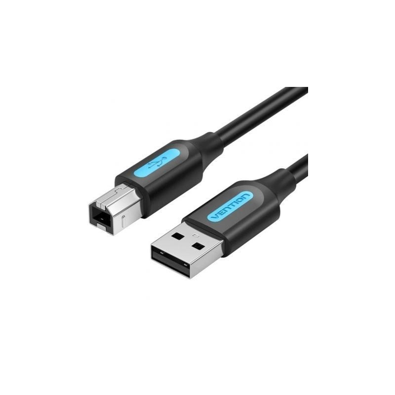 Cable USB 2-0 Impresora Vention COQBD- USB Tipo-B Macho - USB Macho- 480Mbps- 50cm- Negro Cable USB 2-0 Impresora Vention COQBD- USB Tipo-B Macho - USB Macho- 480Mbps- 50cm- Negro