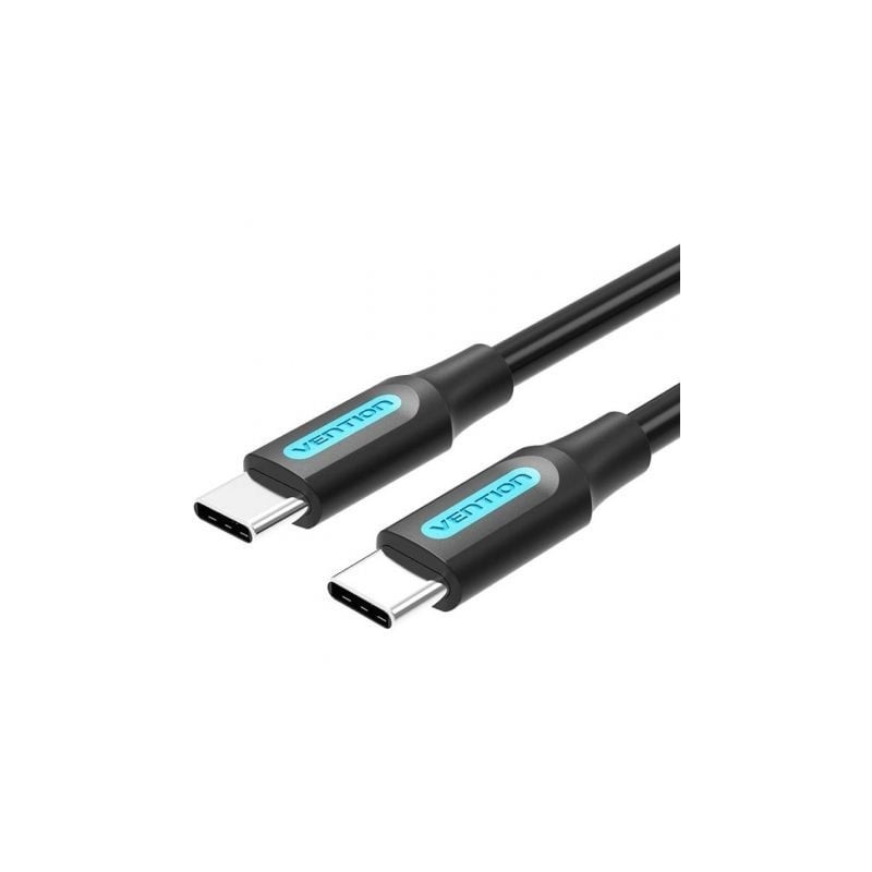 Cable USB 2-0 Tipo-C Vention COSBD- USB Tipo-C Macho - USB Tipo-C Macho- Hasta 60W- 480Mbps- 50cm- Negro Cable USB 2-0 Tipo-C Vention COSBD- USB Tipo-C Macho - USB Tipo-C Macho- Hasta 60W- 480Mbps- 50cm- Negro