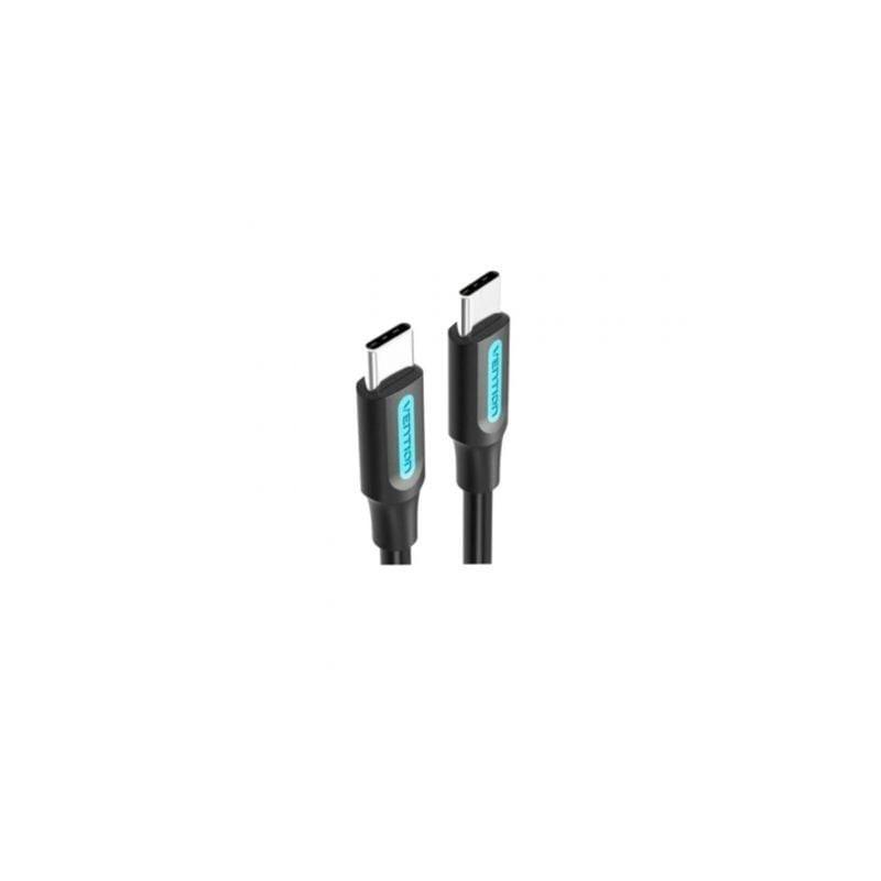 Cable USB 2-0 Tipo-C Vention COSBG- USB Tipo-C Macho - USB Tipo-C Macho- Hasta 60W- 480Mbps- 1-5m- Negro Cable USB 2-0 Tipo-C Vention COSBG- USB Tipo-C Macho - USB Tipo-C Macho- Hasta 60W- 480Mbps- 1-5m- Negro