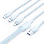 Cable USB 2-0 Lightning Vention CTPLG- USB Macho- USB Tipo-C Macho - MicroUSB Macho - Lightning Macho- 1-5m- Azul Cable USB 2-0 Lightning Vention CTPLG- USB Macho- USB Tipo-C Macho - MicroUSB Macho - Lightning Macho- 1-5m- Azul