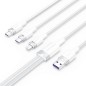 Cable USB 2-0 Lightning Vention CTPWG- USB Macho- USB Tipo-C Macho - MicroUSB Macho - Lightning Macho- 1-5m- Blanco Cable USB 2-0 Lightning Vention CTPWG- USB Macho- USB Tipo-C Macho - MicroUSB Macho - Lightning Macho- 1-5m- Blanco