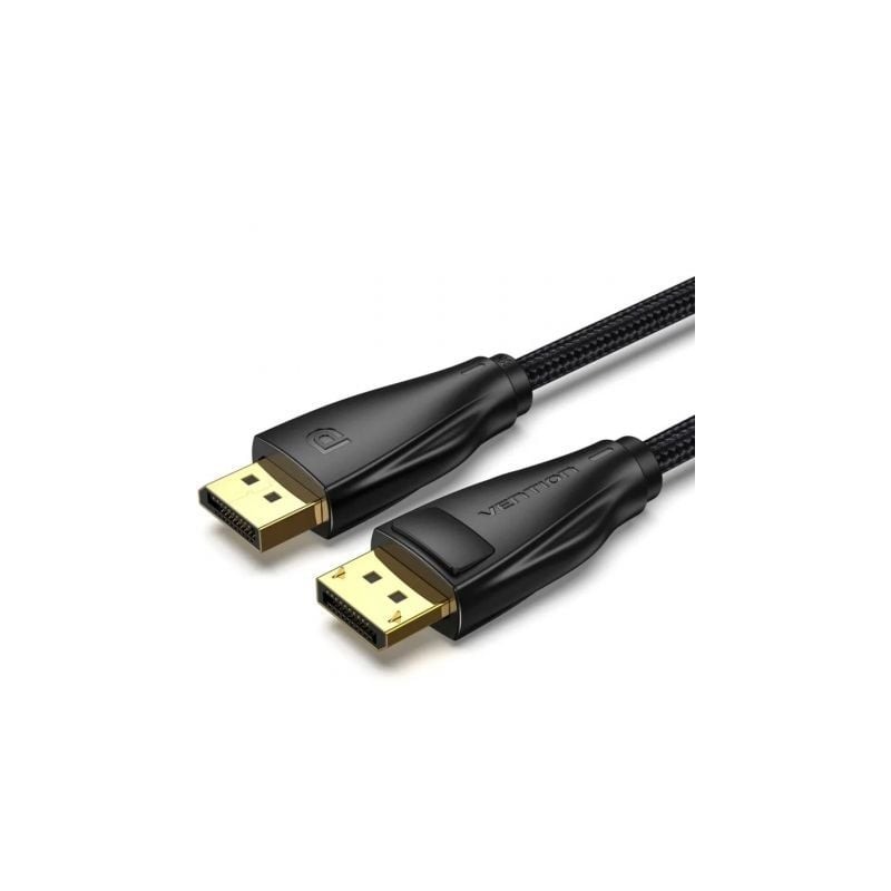 Cable DisplayPort 1-4 8K Vention HCCBH- DisplayPort Macho - DisplayPort Macho- 2m- Negro Cable DisplayPort 1-4 8K Vention HCCBH- DisplayPort Macho - DisplayPort Macho- 2m- Negro