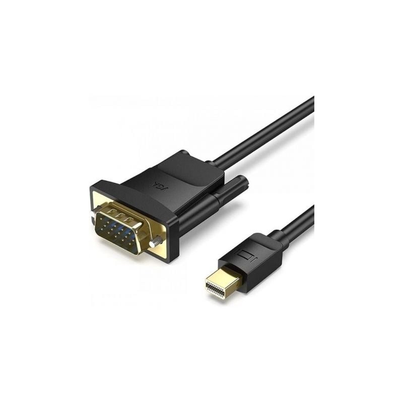 Cable Conversor Vention HFDBF- Mini DisplayPort Macho - VGA Hembra- 1m- Negro Cable Conversor Vention HFDBF- Mini DisplayPort Macho - VGA Hembra- 1m- Negro